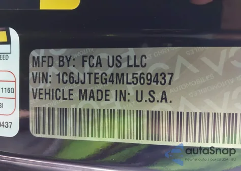 2021 Jeep Gladiator Mojave 4X4 из США, поврежденный, VIN 1C6JJTEG4ML569437